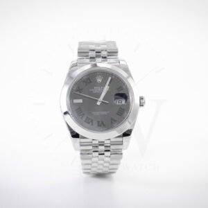 Rolex Suizo Datejust Wimbledon Acero, Bisel Liso