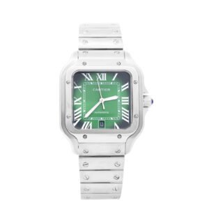 Cartier Santos Acero Caratula Verde