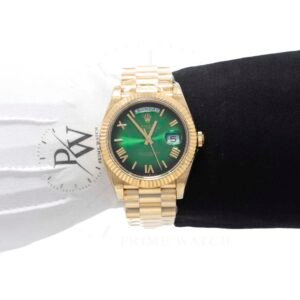 Rolex Day Date Suizo Dorado Caratula Verde