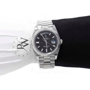 Rolex Day Date Suizo Acero Caratula Negra