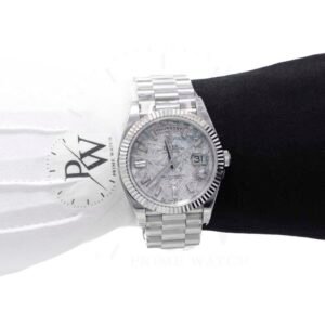 Rolex Day Date Suizo Acero Caratula Meteorite