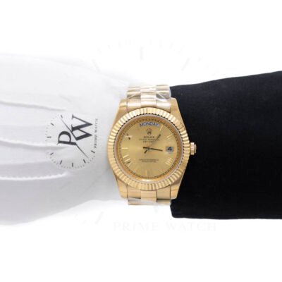 Rolex Day Date Dorado Caratula Dorada Numeros Romanos