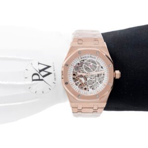 Audemars Piguet Royal Oak Skeleton Rosa Caratula Blanca