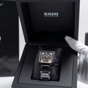 Rado True Square Automatic Open Heart Negro