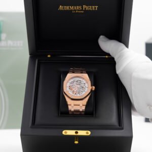 Audemars Piguet Royal Oak Skeleton Rosa Caratula Blanca