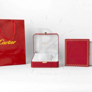 Cartier Santos Dorado Cara Blanca
