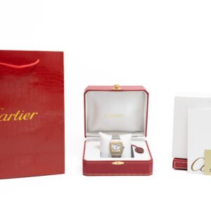 Cartier Santos Galbée Oro Acero Oro Sin Fechador