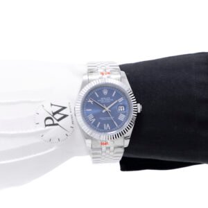 Rolex Datejust Acero Cara Azul Numeros Romanos
