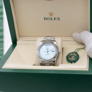 Rolex Day Date Bitono Turquesa Bajo Números Romanos