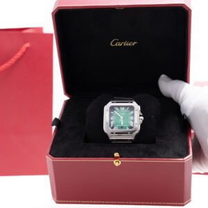 Cartier Santos Acero Suizo Verde