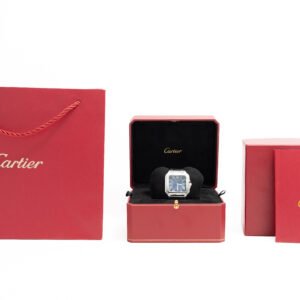 Cartier Santos Acero Suizo Azul