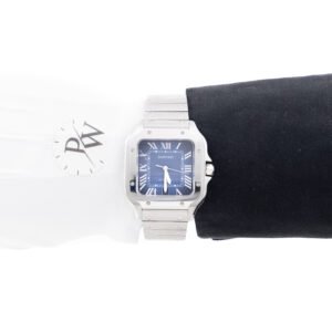 Cartier Santos Acero Suizo Azul
