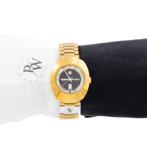 Rado DiaStar Tungsteno Dorado Centro Negro Adiamantado