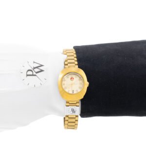 Rado DiaStar Tungsteno 30mm Dorado Liso Adiamantado