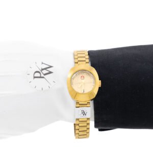 Rado DiaStar Tungsteno 30mm Dorado Texturizado Adiamantado
