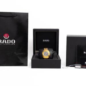 Rado DiaStar Tungsteno Dorado Centro Negro Adiamantado